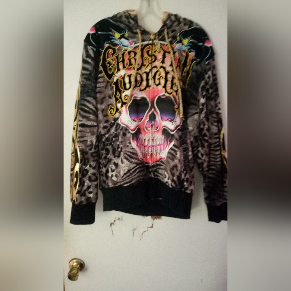 Christian Audigier zip up jacket rare